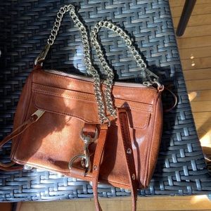 Leather Purse with Chain